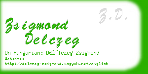 zsigmond delczeg business card